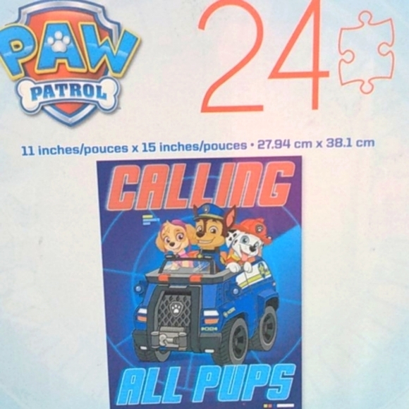 PAW PATROL CALLING ALL PUPS PUZZLE 24 PCS A - Picture 3 of 5